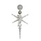 Vickerman Shatterproof 3-Finish Radical Christmas Finial Commercial Ornament - 76" - White and Silver